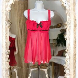Frederick's of Hollywood Vibrant Pink Chemise